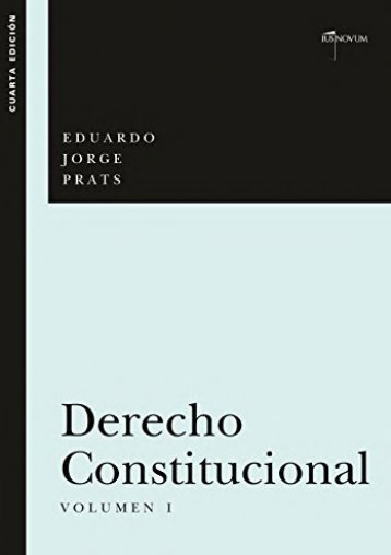 Full Download DERECHO CONSTITUCIONAL, Volumen I -  For Ipad - By Eduardo JORGE PRATS