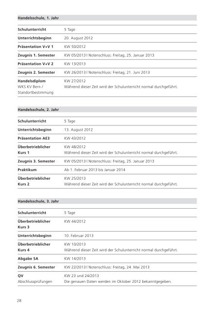 Mehr wissen Vademecum - Wirtschafts- und Kaderschule Bern