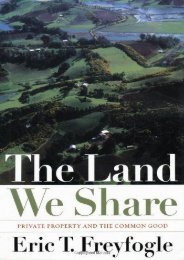  Read PDF The Land We Share: Private Property and the Common Good -  Online - By Eric T. Freyfogle