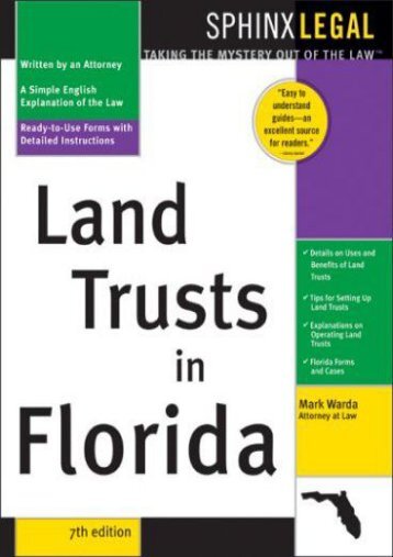 Download Ebook Land Trusts in Florida -  Best book - By Mark Warda