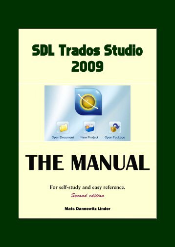 Version 2009 - SDL Trados Studio Manual