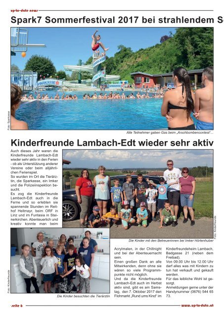 news from edt - lambach - stadl-paura September 2017