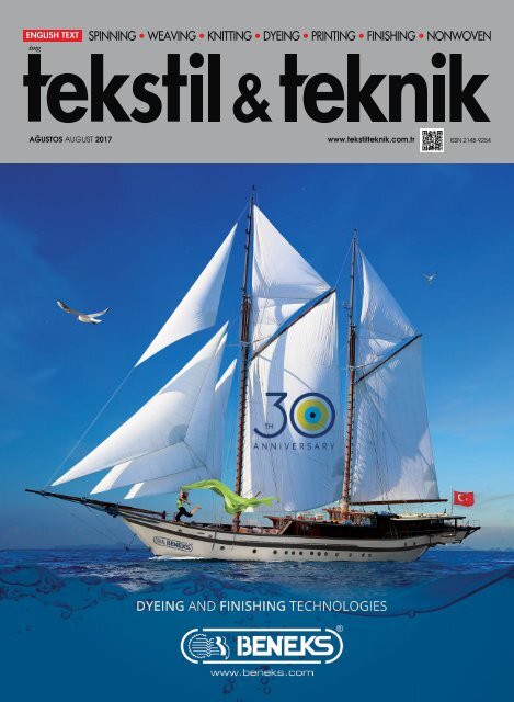 Tekstil Teknik Dergisi Ağustos 2017 Sayısı