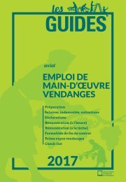 Les Guides du SGV - Emploi de main-doeuvre vendange 2017
