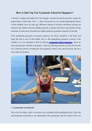 How to find Top Ten Gymnastic School In Singapore.docx