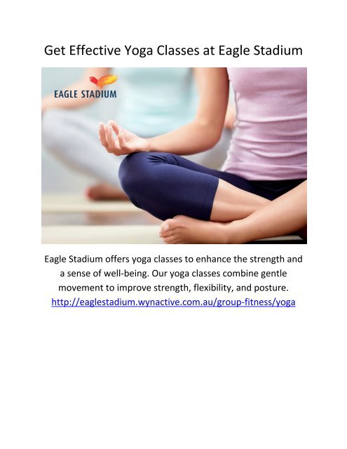 Get Effective Yoga Classes at Eagle Stadium