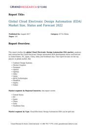 Global Cloud Electronic Design Automation (EDA) Market Size, Status and Forecast 2022