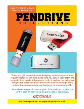 Buy Promotional or Corporate Pen Drives with Logo Printed Online in India at Best Price – PrintLand.in