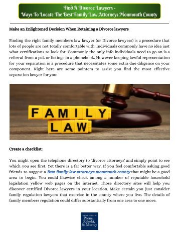 Household Legislation Legal professional Birmingham MI