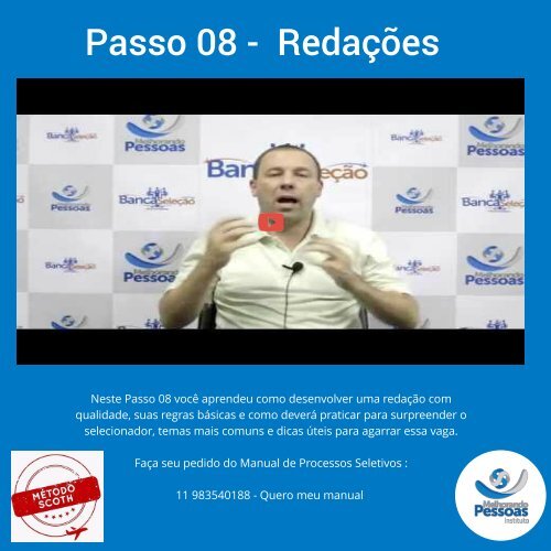 Ebook -  OS 12 PASSOS PARA SUCESSO NAS SELEÇÕES 