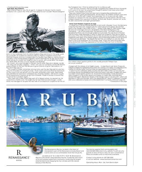 Caribbean Compass Yachting Magazine - August 2017