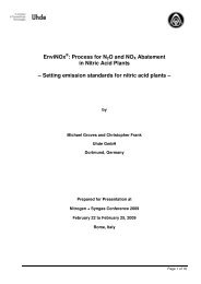 Process for N2O and NOX Abatement in Nitric Acid ... - Uhde GmbH