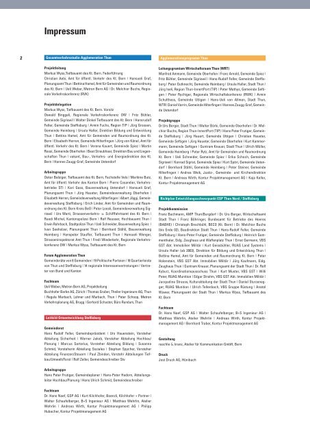 Gesamtverkehrsstudie Agglomeration Thun