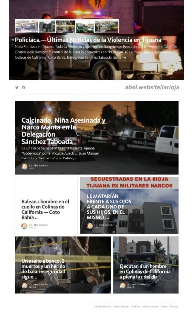 Nota Policiaca en Tijuana; Toda La Violencia y Los Hechos Sangrientos Producto del Enfrentamiento entre Grupos delictivos por el control de la Plaza lo encuentras en “POLICIACA”, La Rioja Tijuana Residencial, Colinas de California, Coto Bahía