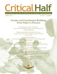 Gender and Constitution Building - Women for Women International