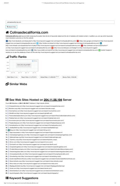 ™ _Colinasdecalifornia . com -  respuesta - compra de keywords - google adsense - inversión publicitaria cuantiosa vs inteligencia y estrategia digital - abel jimenez marketer seo