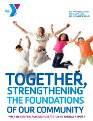 THE FOUNDATIONS - YMCA of Central Massachusetts