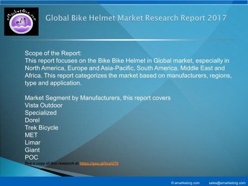 Bike Helmet Market by Manufacturers, Countries, Type and Application, Forecast to 2022