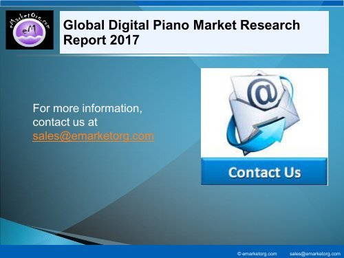 Digital Piano Market by Manufacturers, Countries, Type and Application, Forecast to 2022