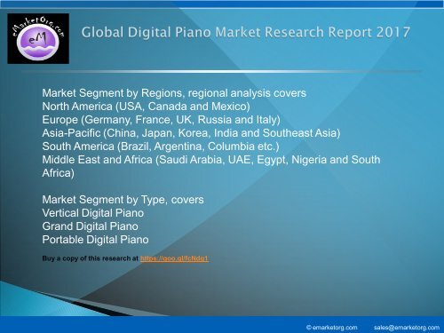 Digital Piano Market by Manufacturers, Countries, Type and Application, Forecast to 2022