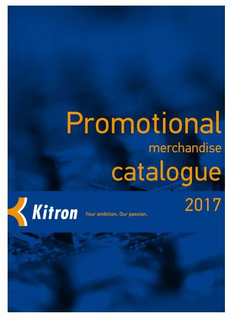 2017_Promotional merchandise catalogue
