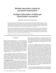 Multiple description coding by successive quantization Codage `a ...