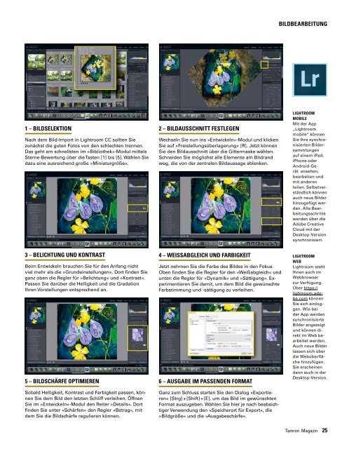 Tamron Magazin Ausgabe 4 Sommer 2017