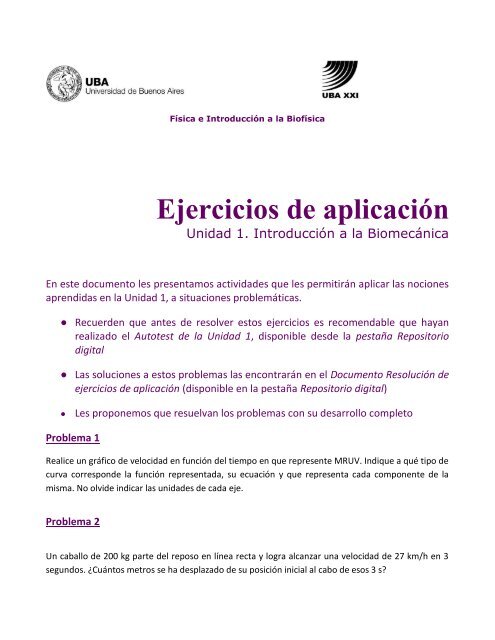 1) Ejercicios de Aplicación Unidad 1 (2017)