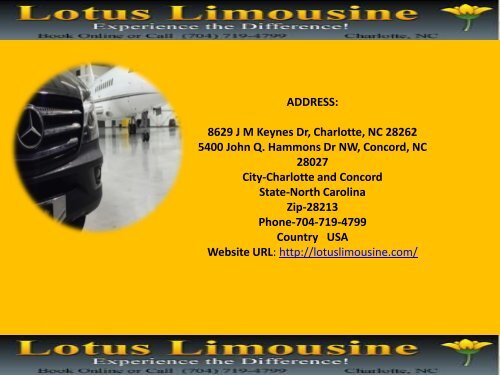 limousine service in Charlotte, NC