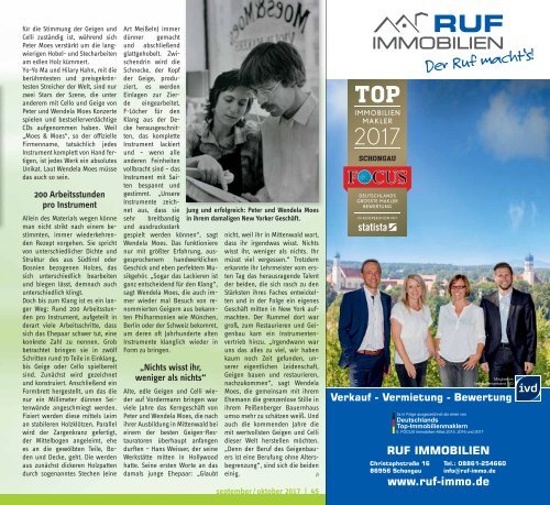 Altlandkreis Ausgabe September/Oktober2017 - Das Magazin für den westlichen Pfaffenwinkel