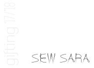 Sew Sara Gifting Catalogue 2017-18