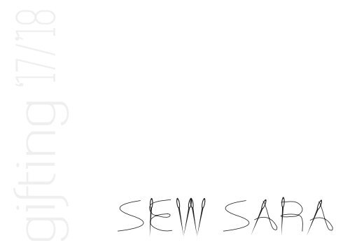 Sew Sara Gifting Catalogue 2017-18