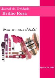 Jornal da Unidade Brilho Rosa. Edição: agosto, 2017