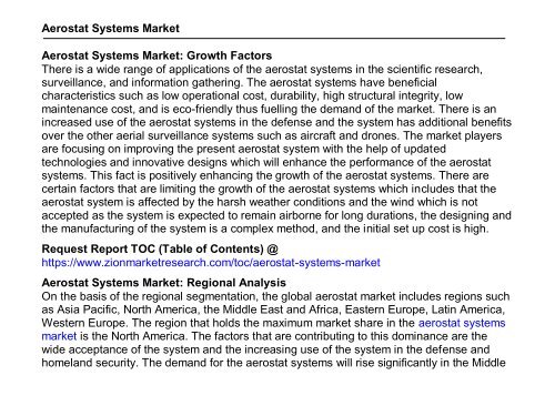 Global Aerostat Systems Market, 2016–2024