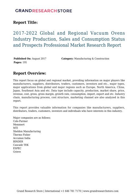 2017-2022-global-and-regional-vacuum-ovens-industry-production-sales-and-consumption-status-and-prospects-professional-market-research-report-797-grandresearchstore
