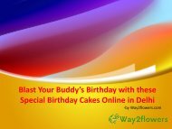 Online Birthday Cake Delivery in New Delhi By Way2flowers