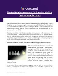 Master Data Management Platform for Medical Devices Manufacturers