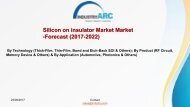 Silicon on insulator Market