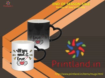 Buy Personalized and Customized Mugs with Logo Printed Online in India – PrintLand.in