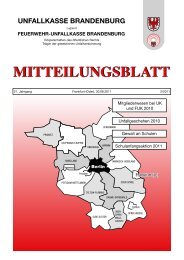 MITTEILUNGSBLATT - Unfallkasse Brandenburg