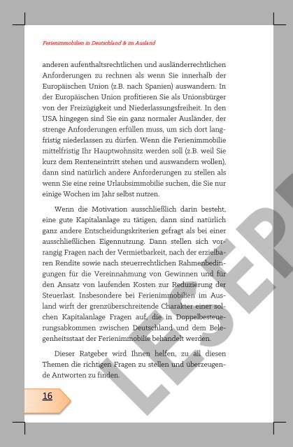 Ferienimmobilien in Deutschland & im Ausland: Erwerben, Selbstnutzen & Vermieten (http://amzn.to/2i2pwHi)