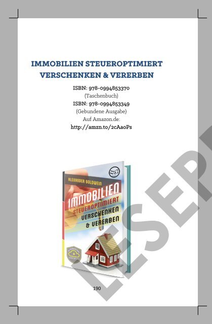 Ferienimmobilien in Spanien: Erwerben, Selbstnutzen & Vermieten (http://amzn.to/2wqBhgd)