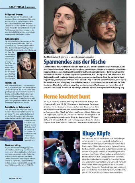 HEINZ Magazin Oberhausen 09-2017