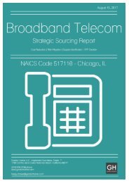 Broadband Telecom - Strategic Sourcing Report - Chicago