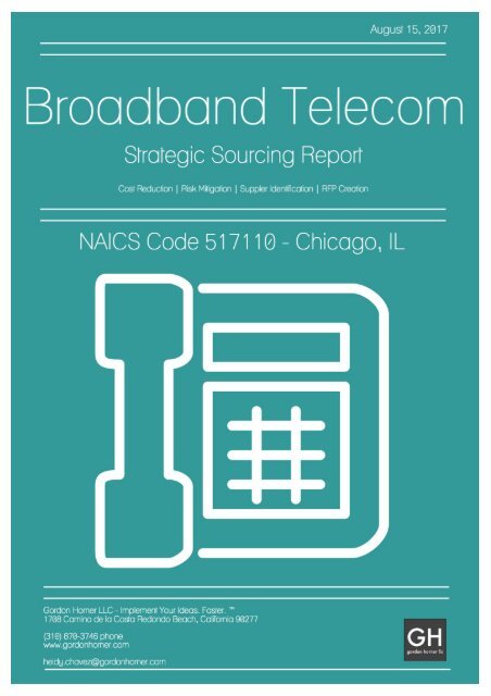 Broadband Telecom - Strategic Sourcing Report - Chicago