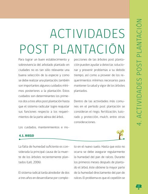 Manual de Plantacion de Arboles en Areas Urbanas