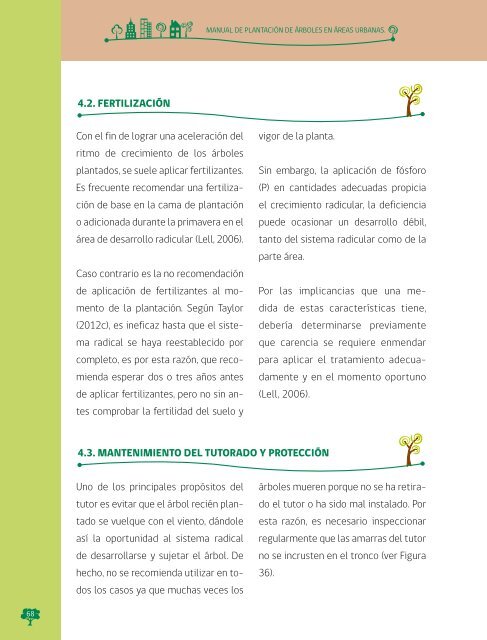 Manual de Plantacion de Arboles en Areas Urbanas