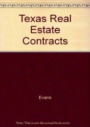  Best PDF Texas Real Estate Contracts -  Populer ebook - By Evans