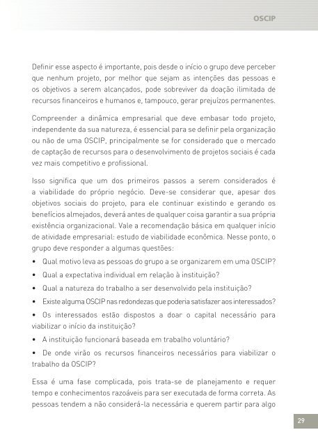 Manual sobre as OSCIP