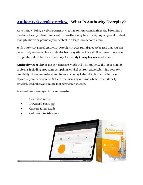 Authority Overplay review - Authority Overplay $27,300 bonus & discount